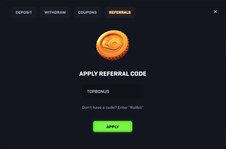 Rollbit Review Referral Code